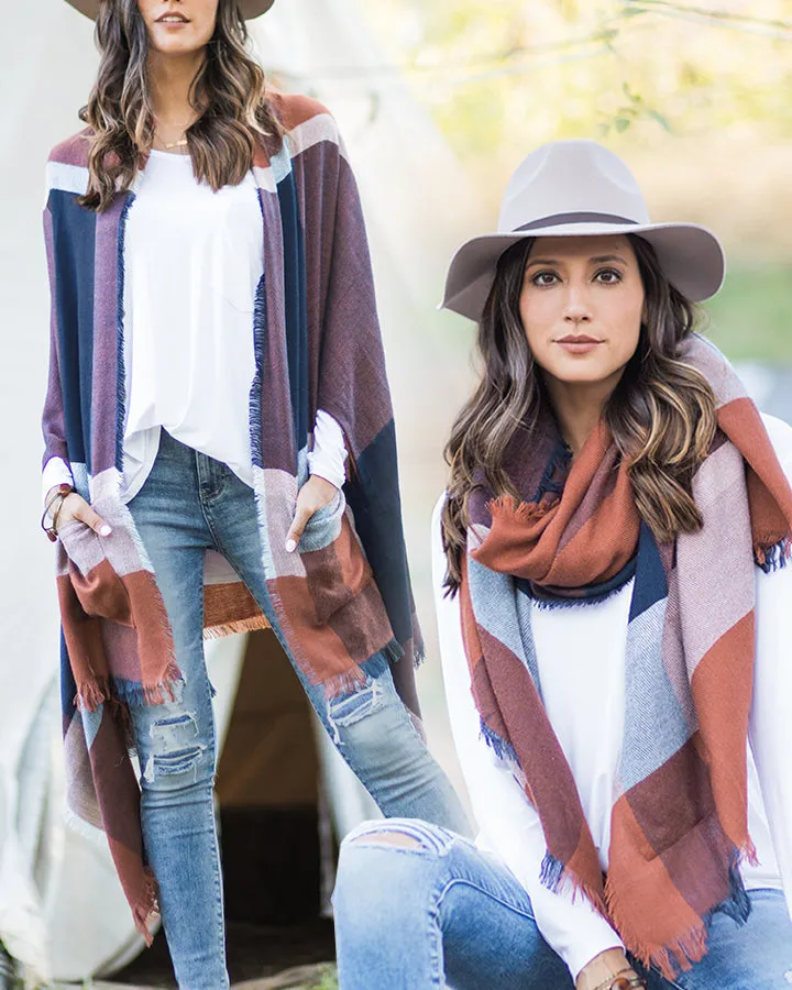 Grace & Lace Pocket Poncho/Scarf