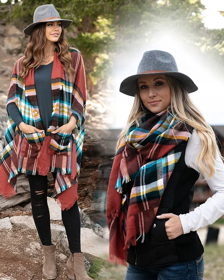 Grace & Lace Pocket Poncho/Scarf