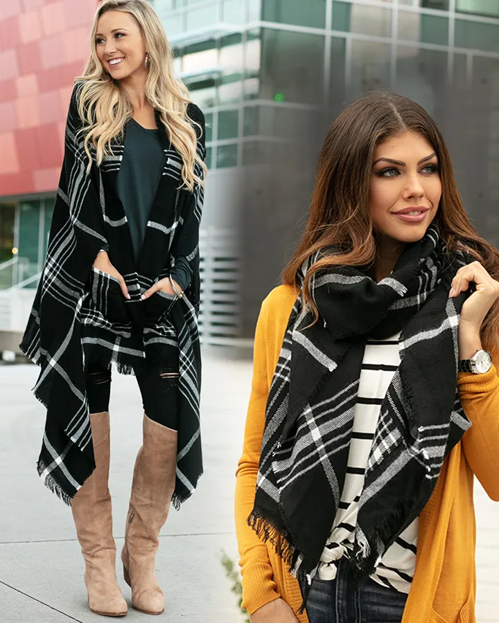 Grace & Lace Pocket Poncho/Scarf