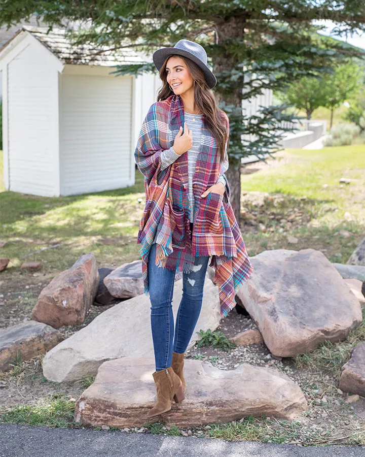 Grace & Lace Pocket Poncho/Scarf