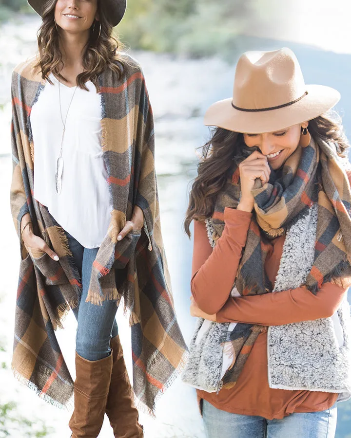 Grace & Lace Pocket Poncho/Scarf