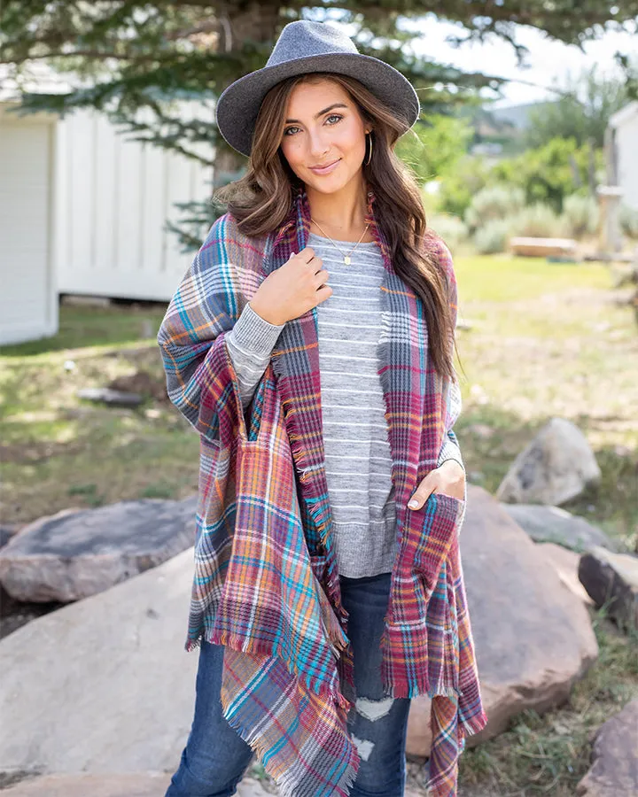 Grace & Lace Pocket Poncho/Scarf