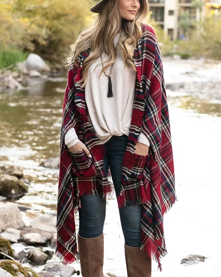 Grace & Lace Pocket Poncho/Scarf