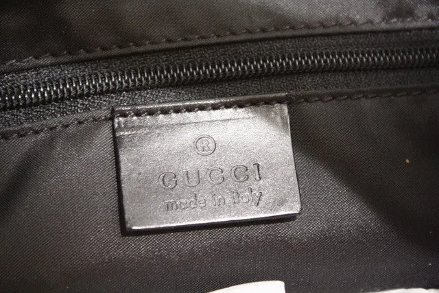 GUCCI Canvas and Leather Jackie O. Bag