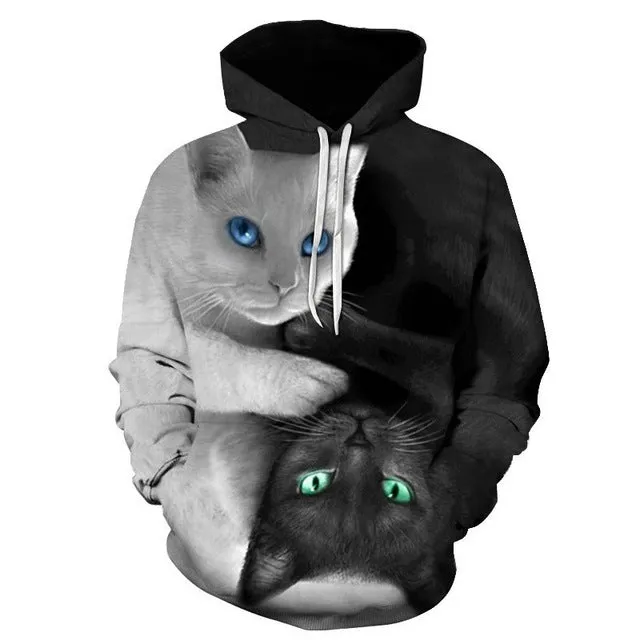 Harajuku Cat Hoodie