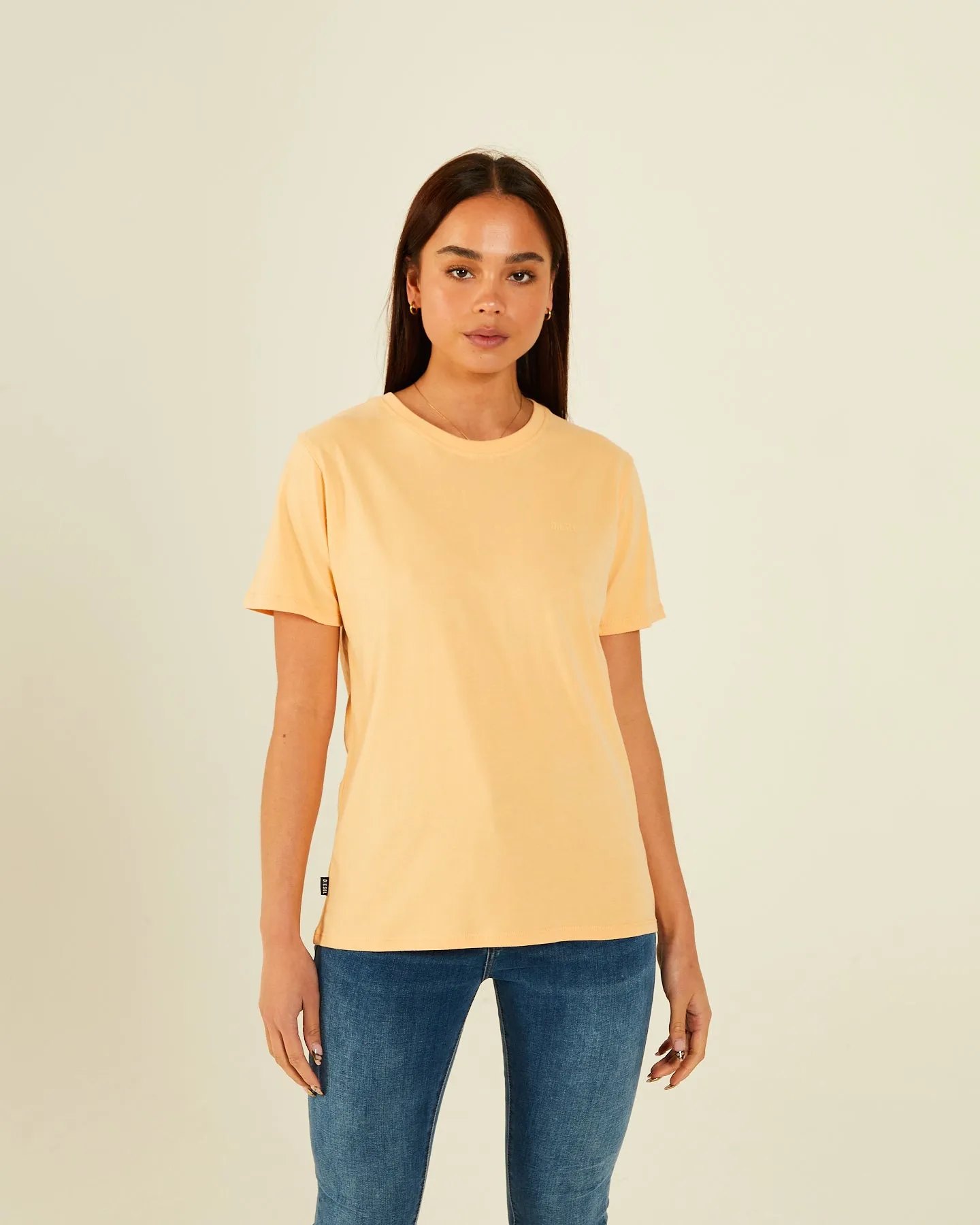 Jada Basic O Neck Summer Peach