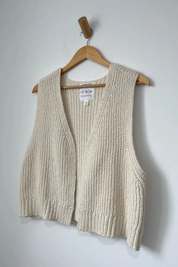 Le Bon Shoppe - Granny Cotton Vest | Oatmeal