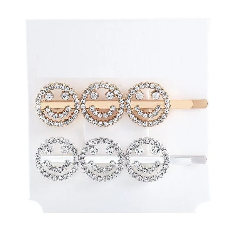 Letter Rhinestone Hair Clip Headwear For Women