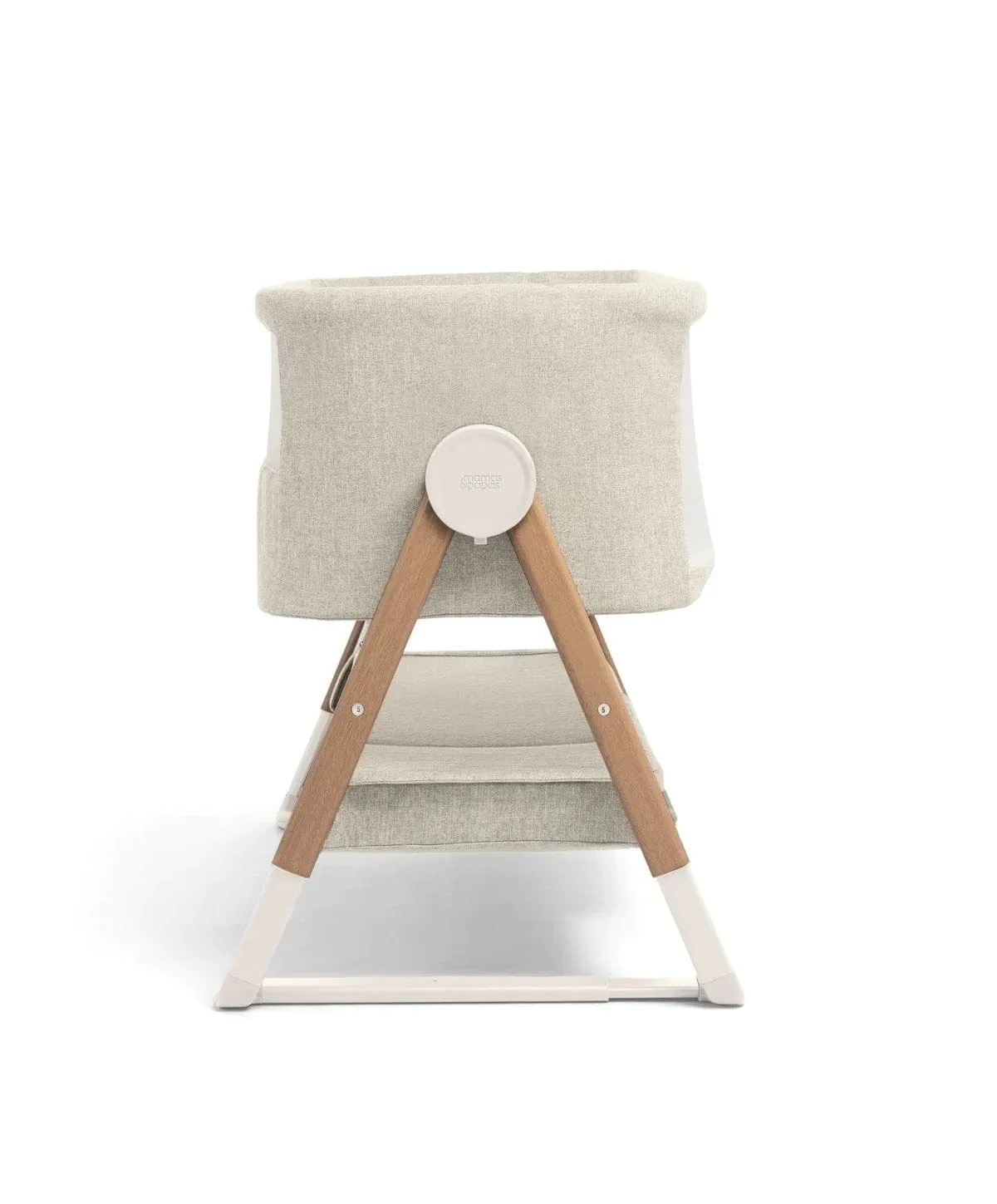 Mamas & Papas Lua Bedside Crib Bundle - Beige / Oatmeal