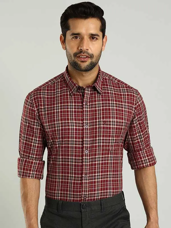 Men Checked Full Sleeve Cotton Shirt