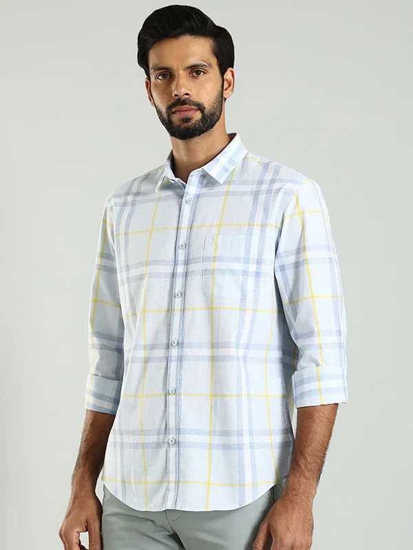 Men Checked Full Sleeve Cotton Shirt