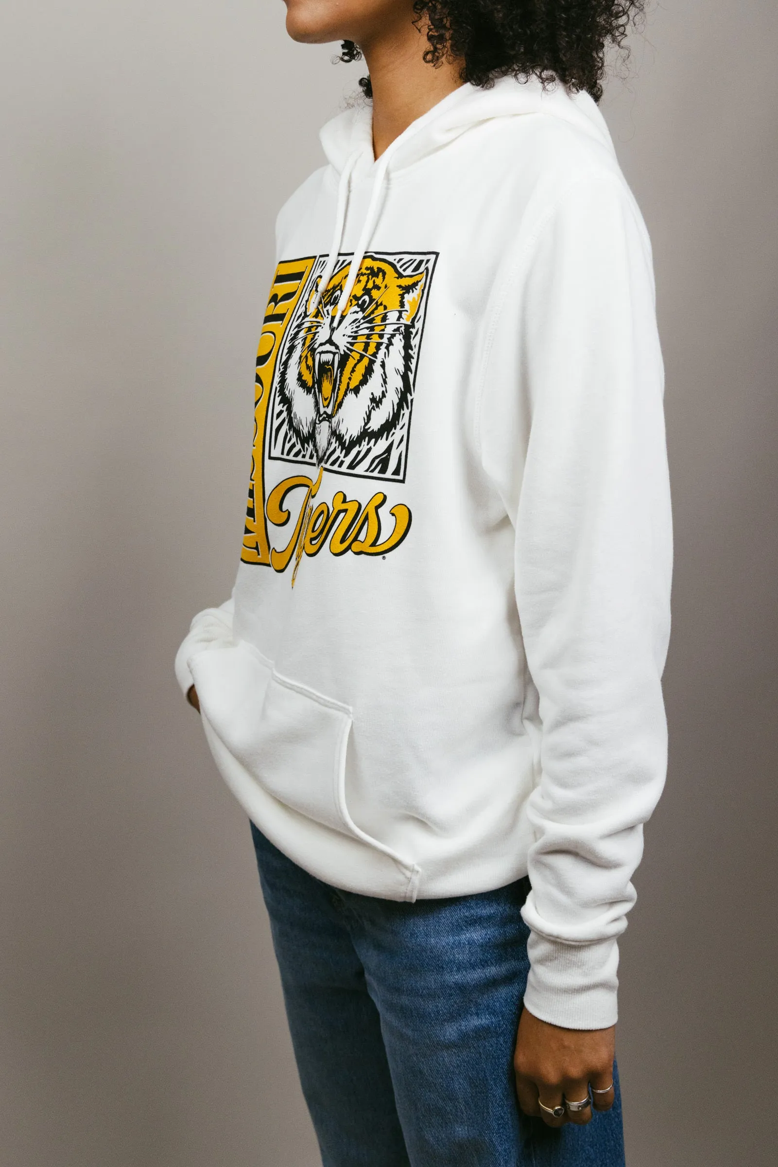 Missouri Tigers Mascot Poster White Hoodie