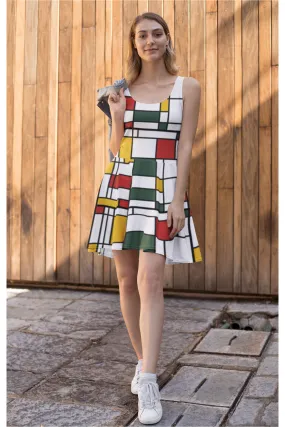 Mondrian Skater Dress