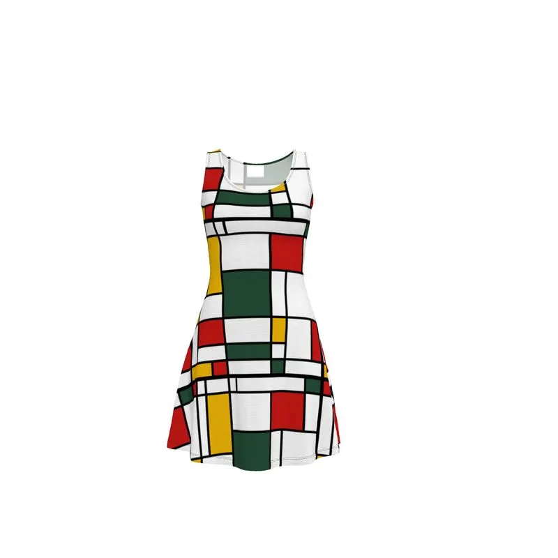 Mondrian Skater Dress