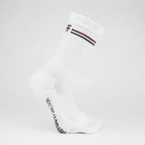 My Foot Function Tåsokker - Crew Length - White & Purple