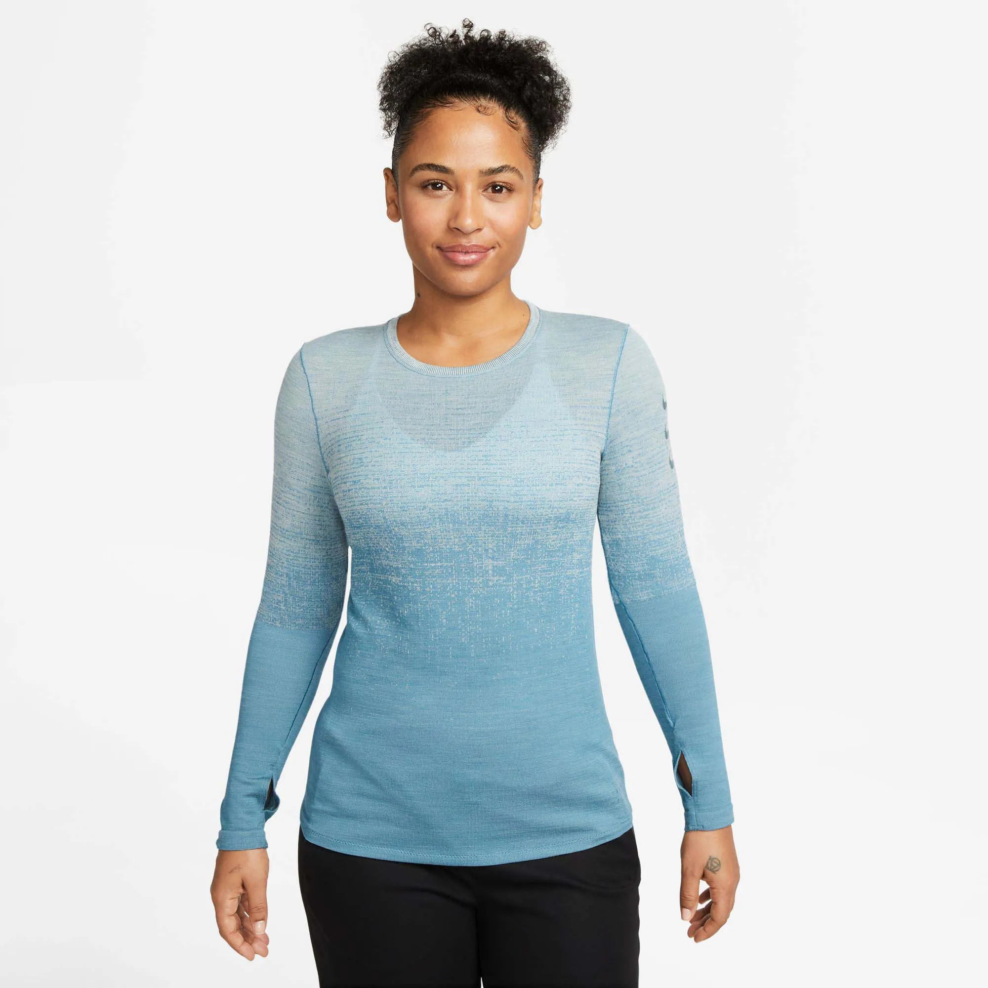 Nike | Women's Dri-FIT ADV Run Division Long-Sleeve Running Top - Light Silver