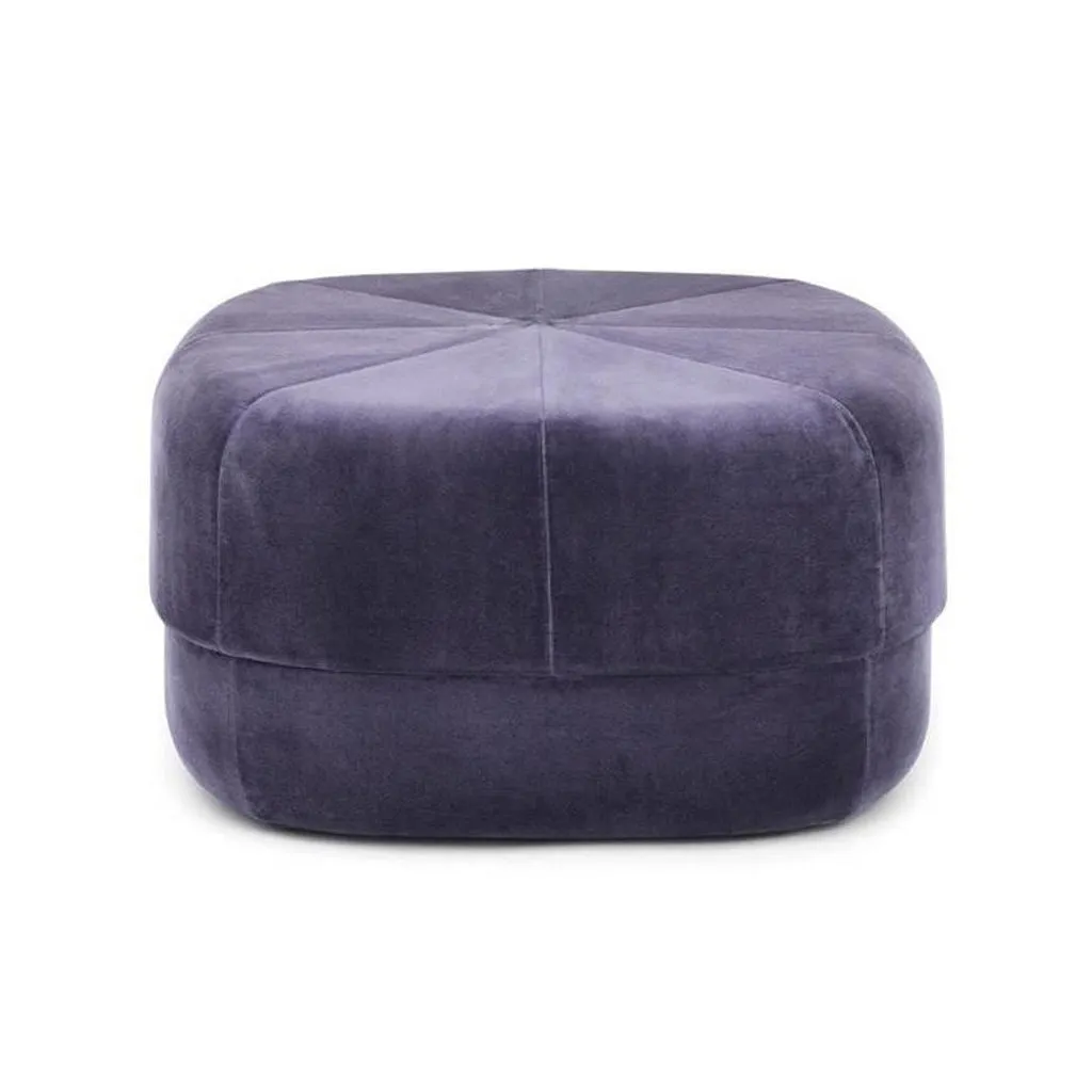 Normann Circus Velour Large Pouf Beige Large