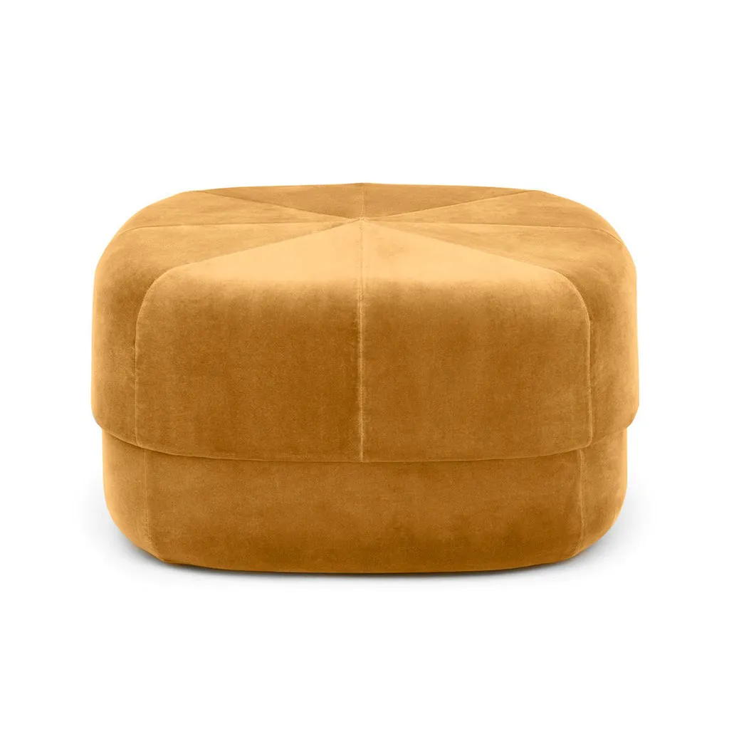 Normann Circus Velour Large Pouf Beige Large