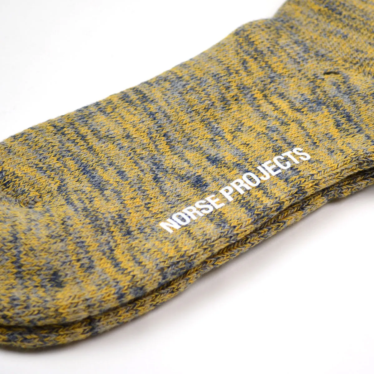 Norse Projects - Bjarki Blend Socks - Mustard Yellow