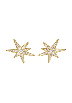 Ole Lynggaard 18KYG Funky Stars Diamond Earrings | Small