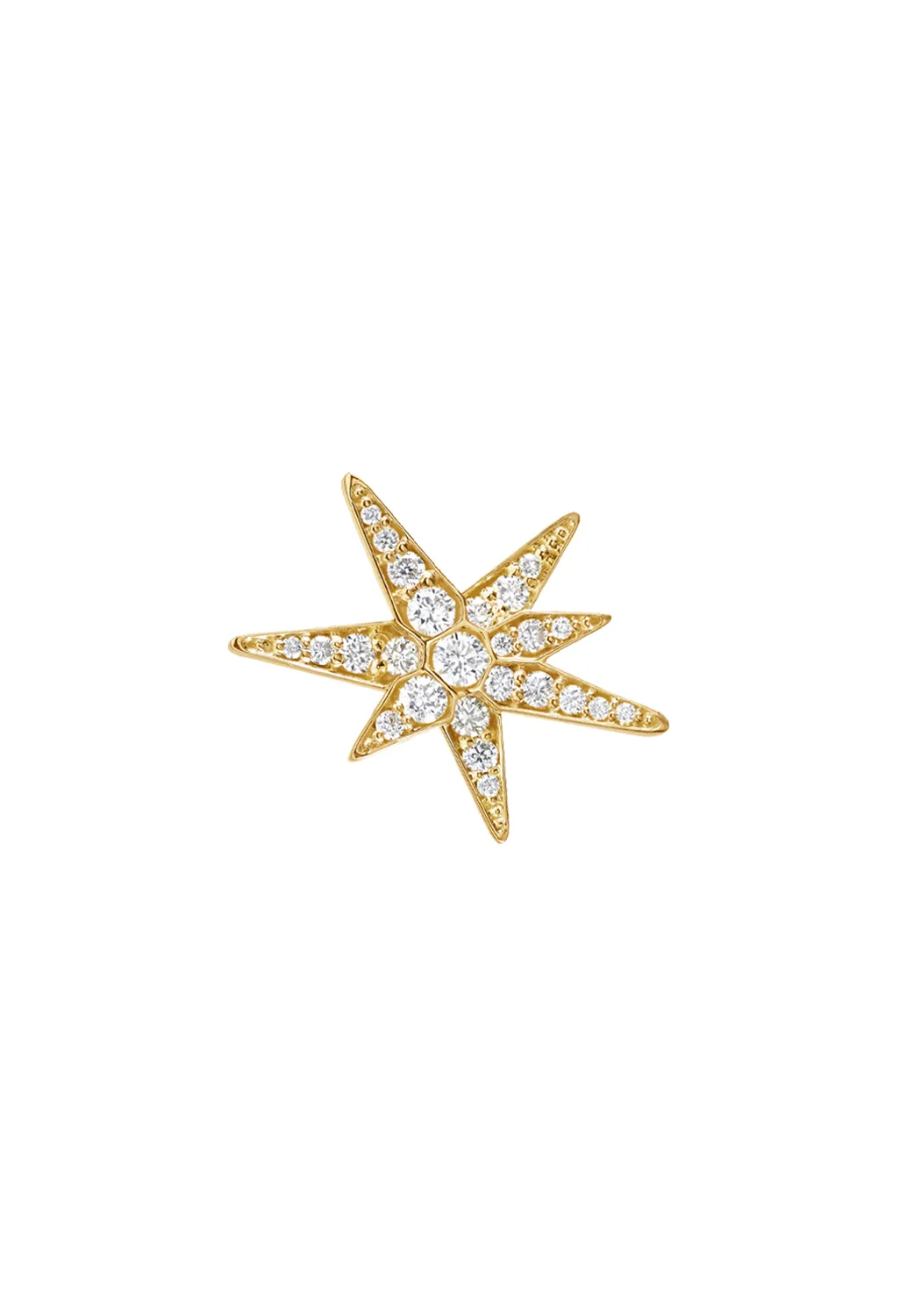 Ole Lynggaard 18KYG Funky Stars Diamond Earrings | Small