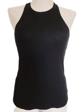 Olivaceous Ribbed Racerback Tank - Black