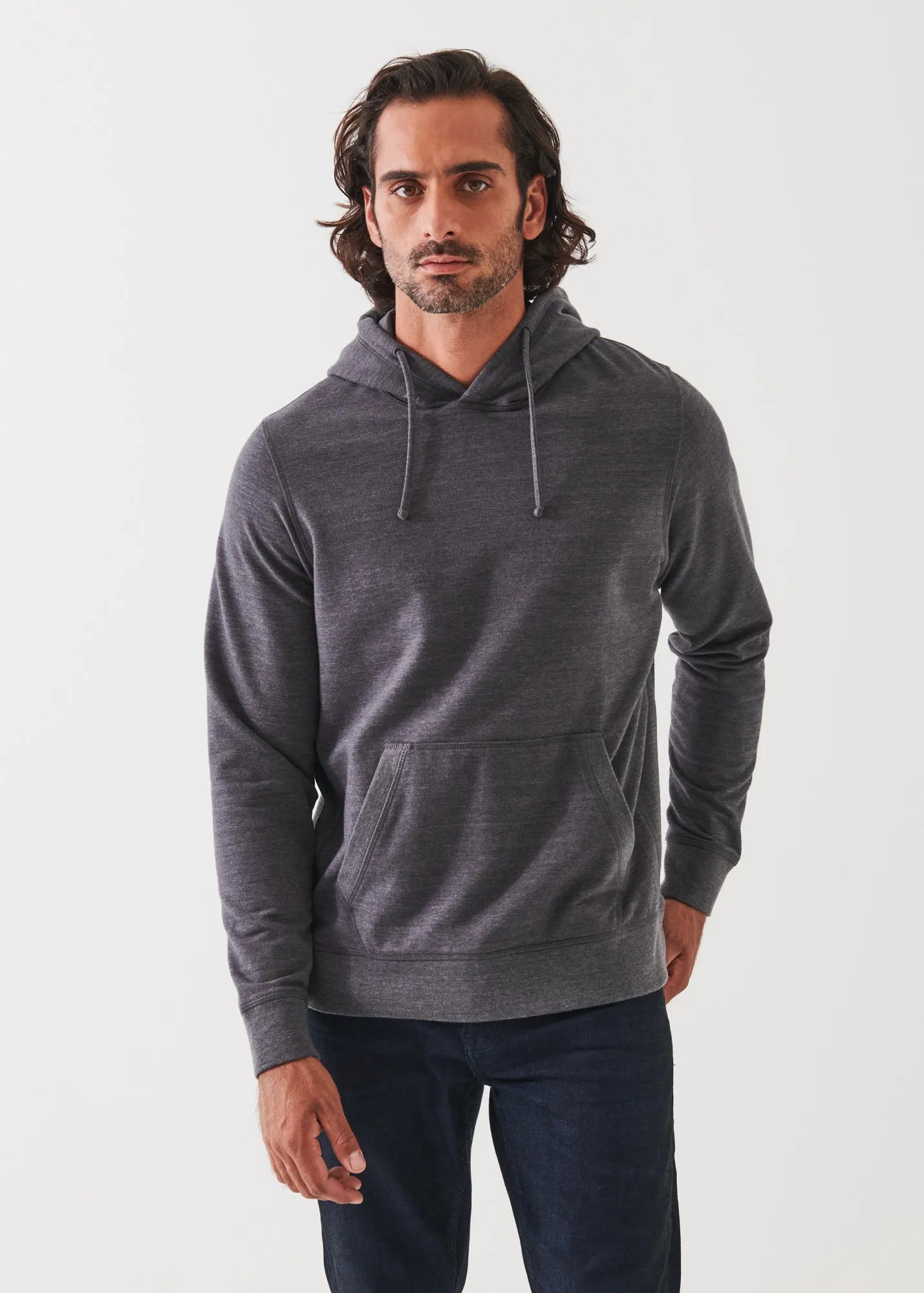 PIMA STRETCH FLEECE HOODIE