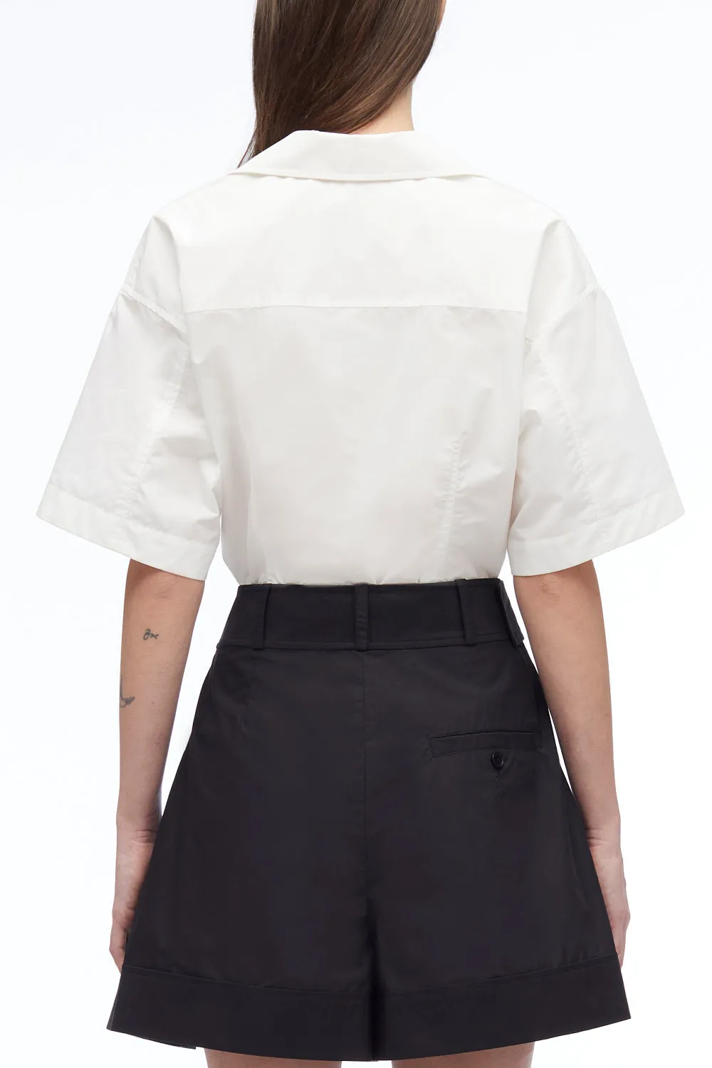 Poplin Belted Utility Short