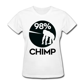 "98% Chimp" (black) - Women's T-Shirt