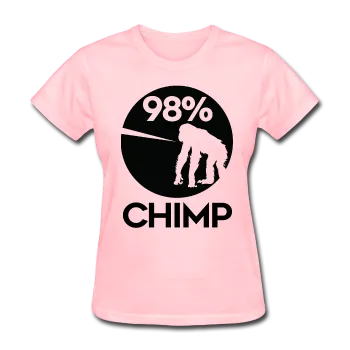 "98% Chimp" (black) - Women's T-Shirt