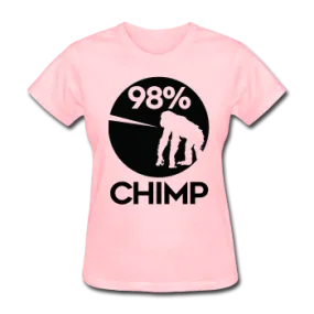 "98% Chimp" (black) - Women's T-Shirt