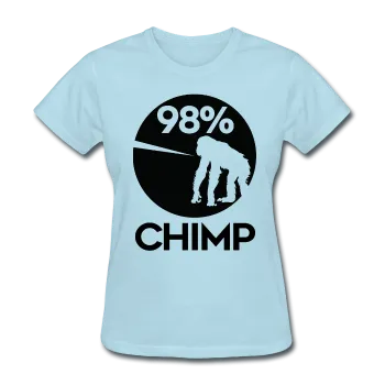 "98% Chimp" (black) - Women's T-Shirt