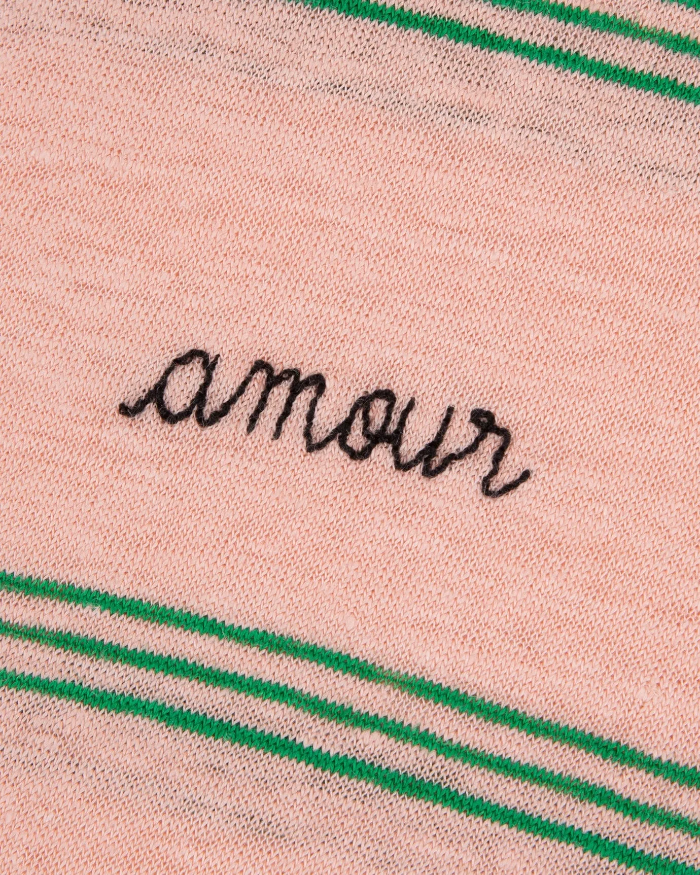 "Amour" linen villiers t-shirt