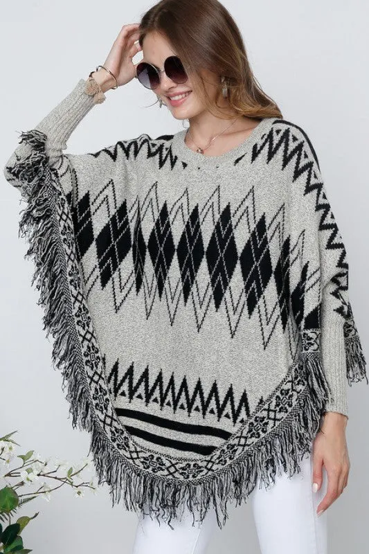 "Got You Covered" Poncho Sweater