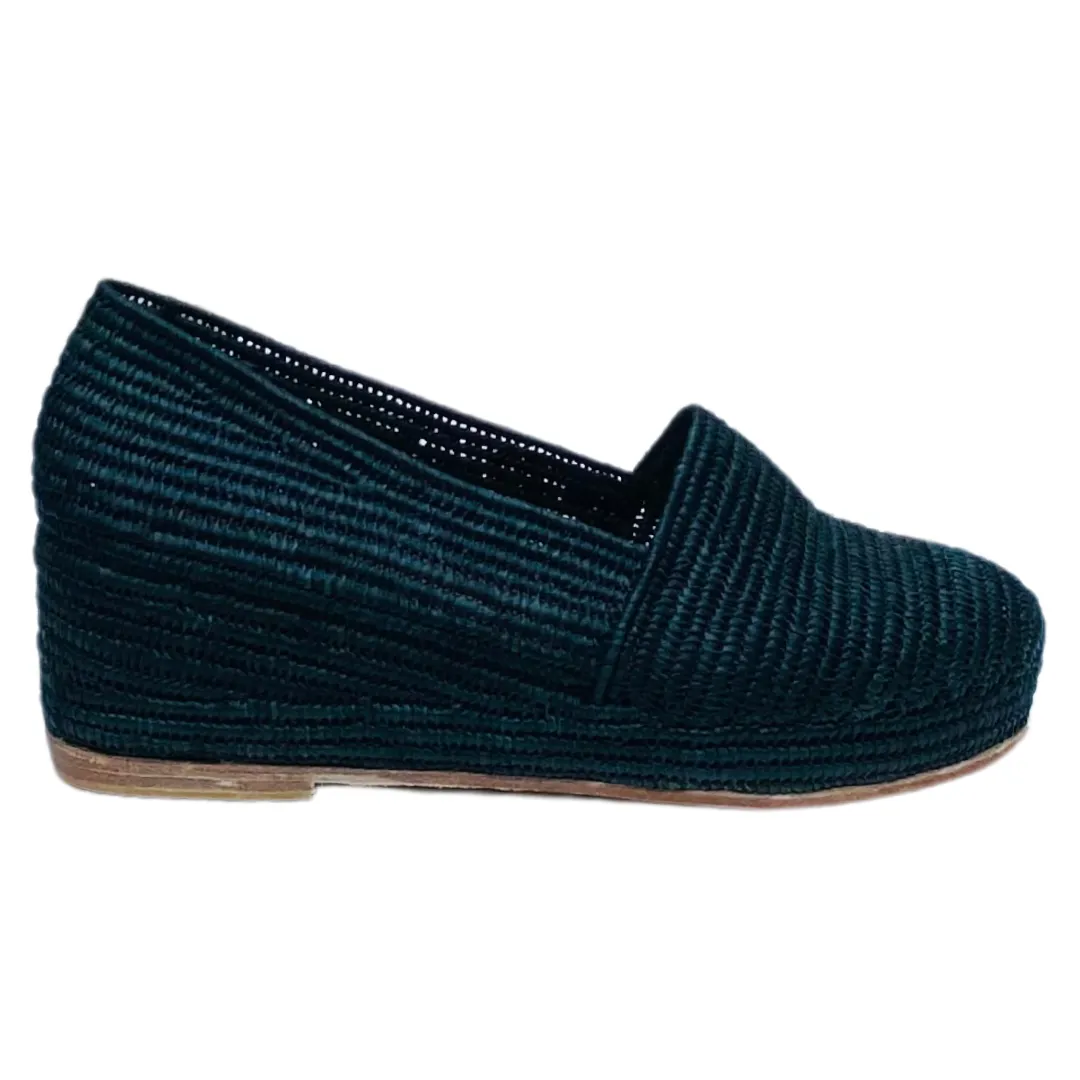 Raffia Espadrille (Black)