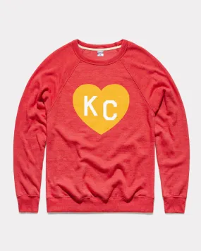 Red KC Heart Crewneck Sweatshirt