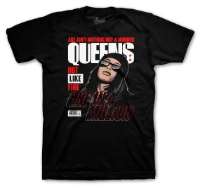 Retro 12 Reverse Flu Shirt - Queens - Black