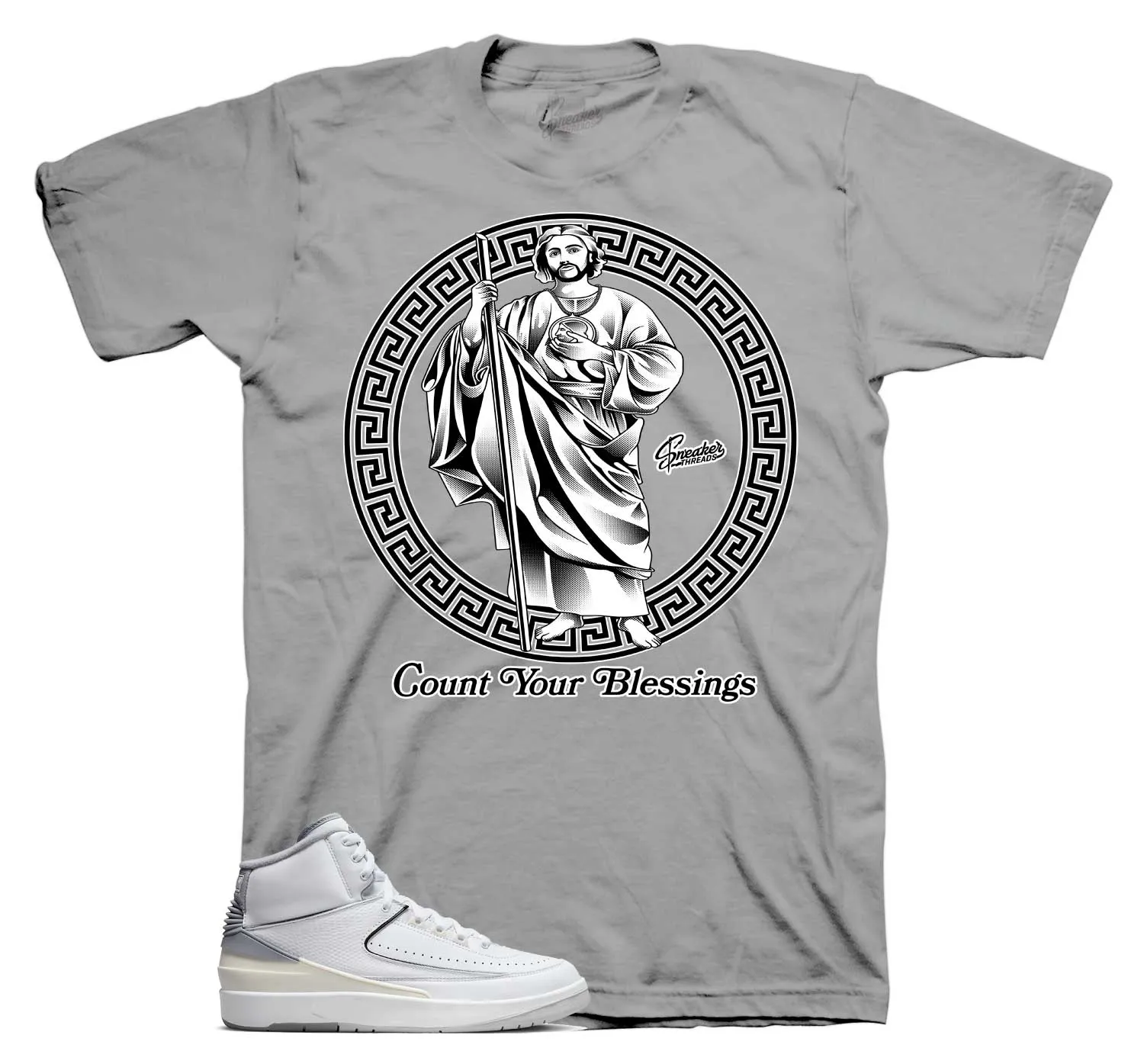 Retro 2 Cement Grey St. Jude Shirt