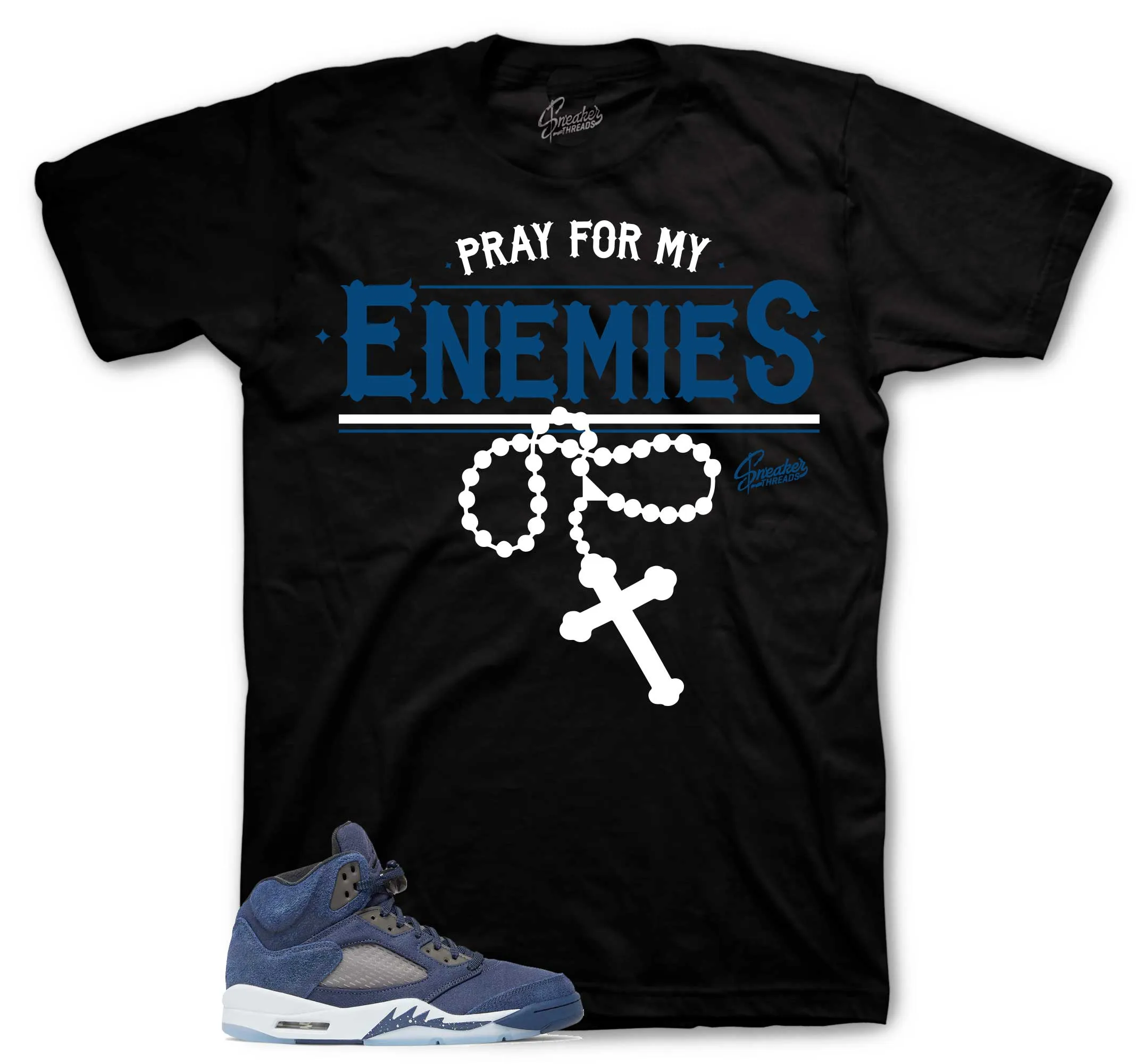 Retro 5 Midnight Navy Enemies Shirt