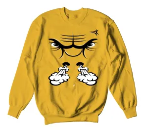 Retro 9 University Gold Bullface Sweater