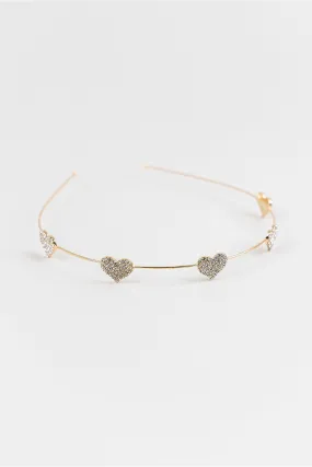 Rhinestone Heart Headband