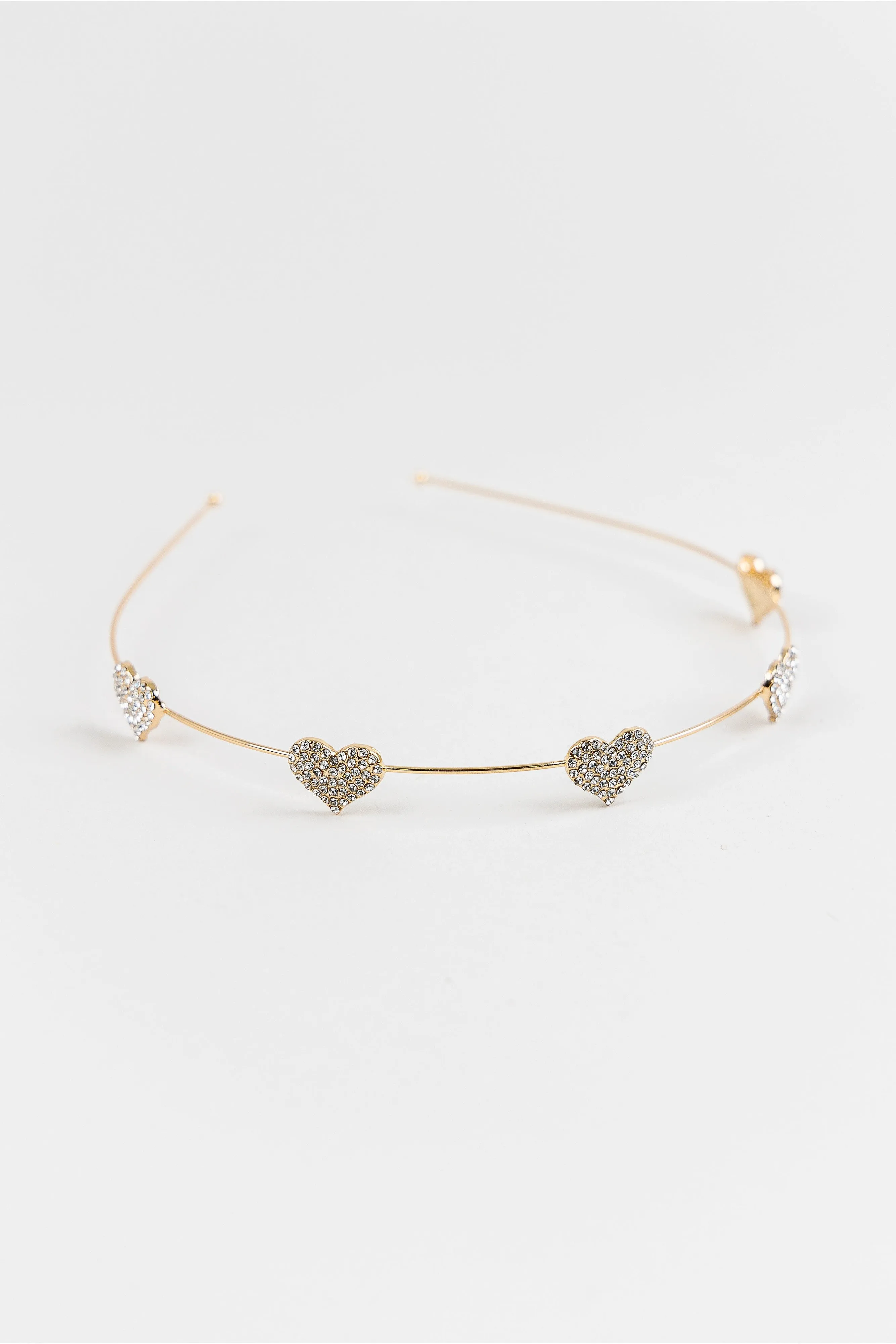 Rhinestone Heart Headband