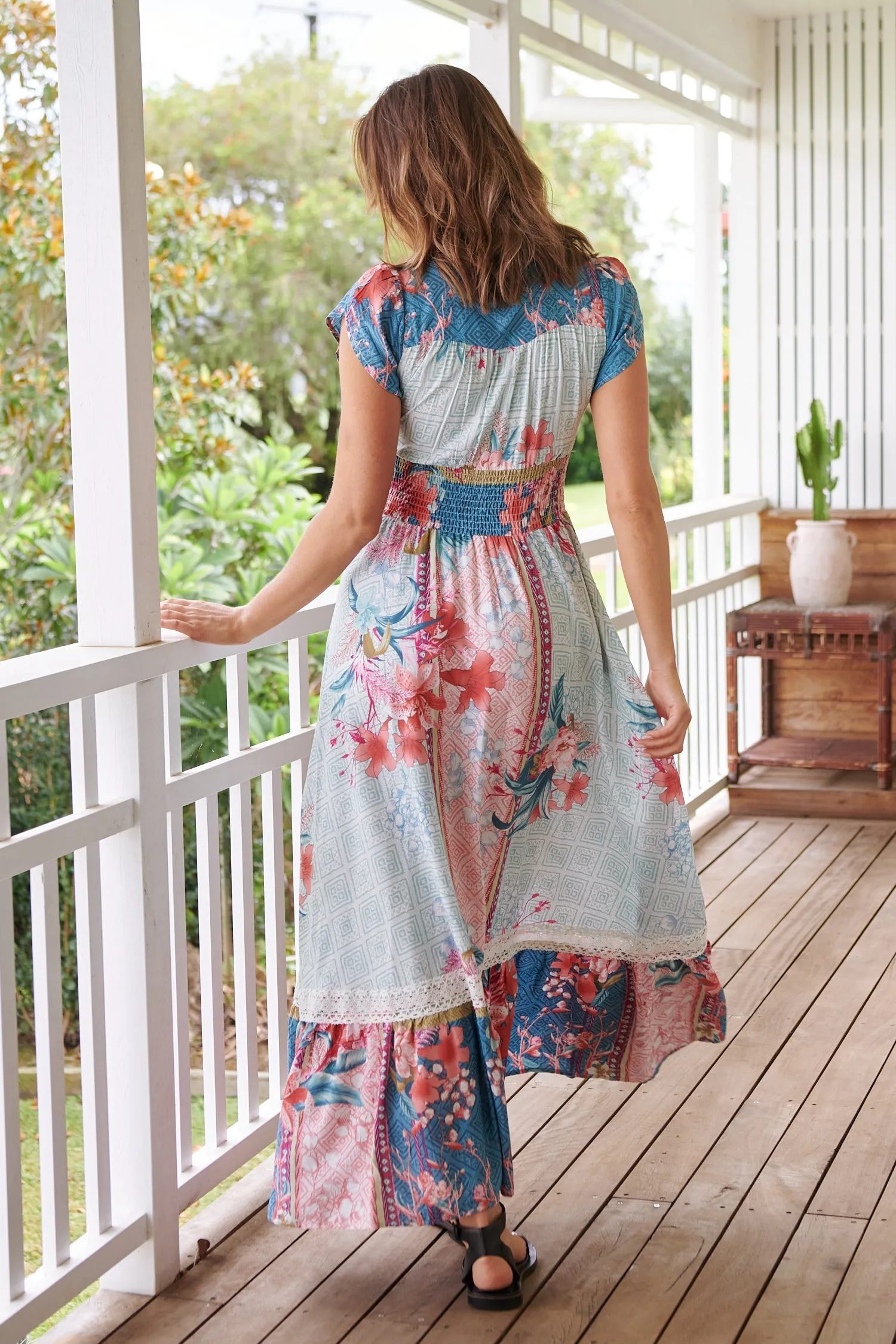 Romi Maxi Dress in Cemeli Print