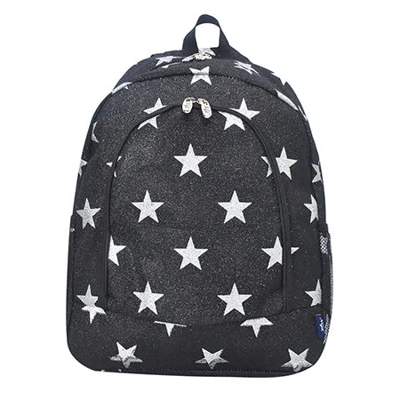 !SALE! Black Glitter Super Star NGIL Canvas Backpack