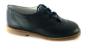 Shawn & Jeffrey Black Leather Oxford Shoe