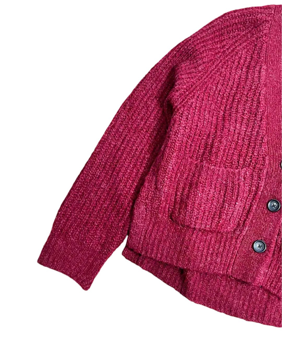 Size S - A.L.C. Burgundy Cleveland Alpaca Blend Chunky Knit Cardigan