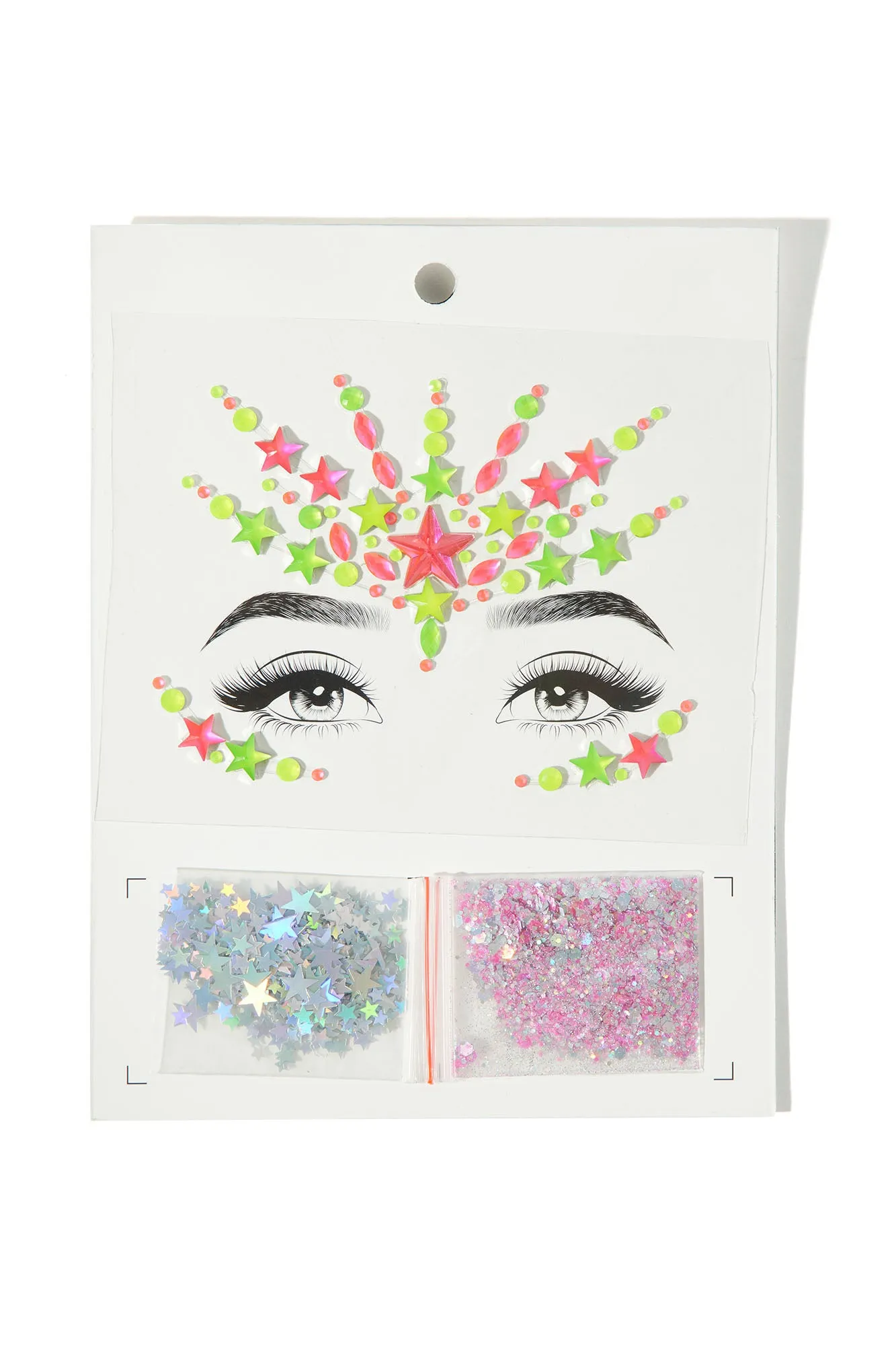  Starry Eyed Rhinestone Glitter Glam Set - Multi Color