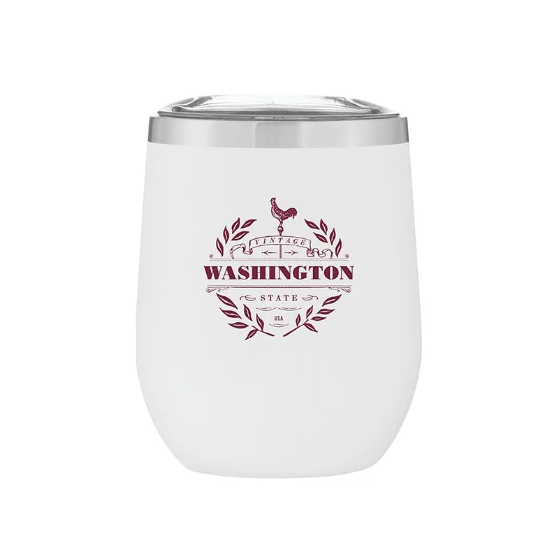 Stemless Stainless Steel Powder Coated Wine Cup Washington Vintage