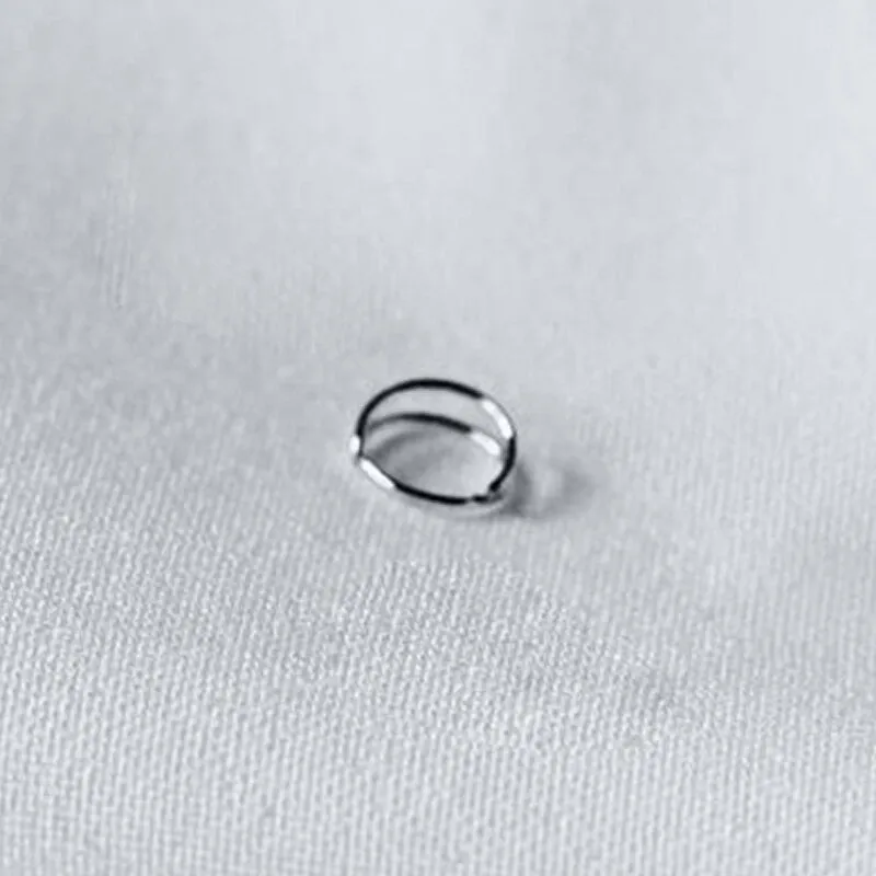 Sterling Silver Double Circle Nose Ring For Women