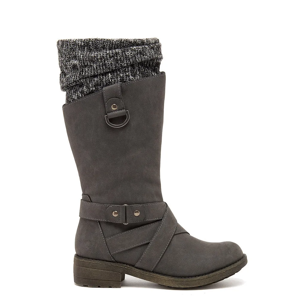 Telsa Charcoal Strap Boot